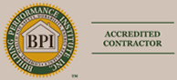 We are a Building Performance Institute Accredited Contractor